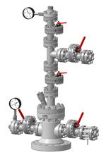 Арматура устьевая АФК1(Ш)-65х21К1(К2)М4. Базовый вариант.